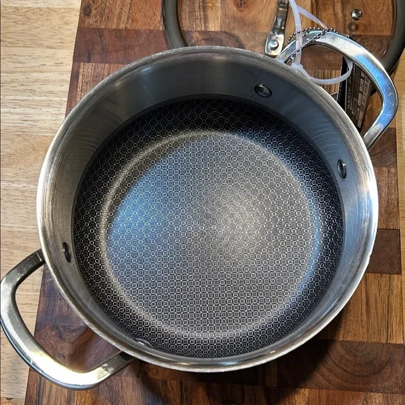 David Burke Stainless Steel Covered Casserole Pot new with tag 3qt